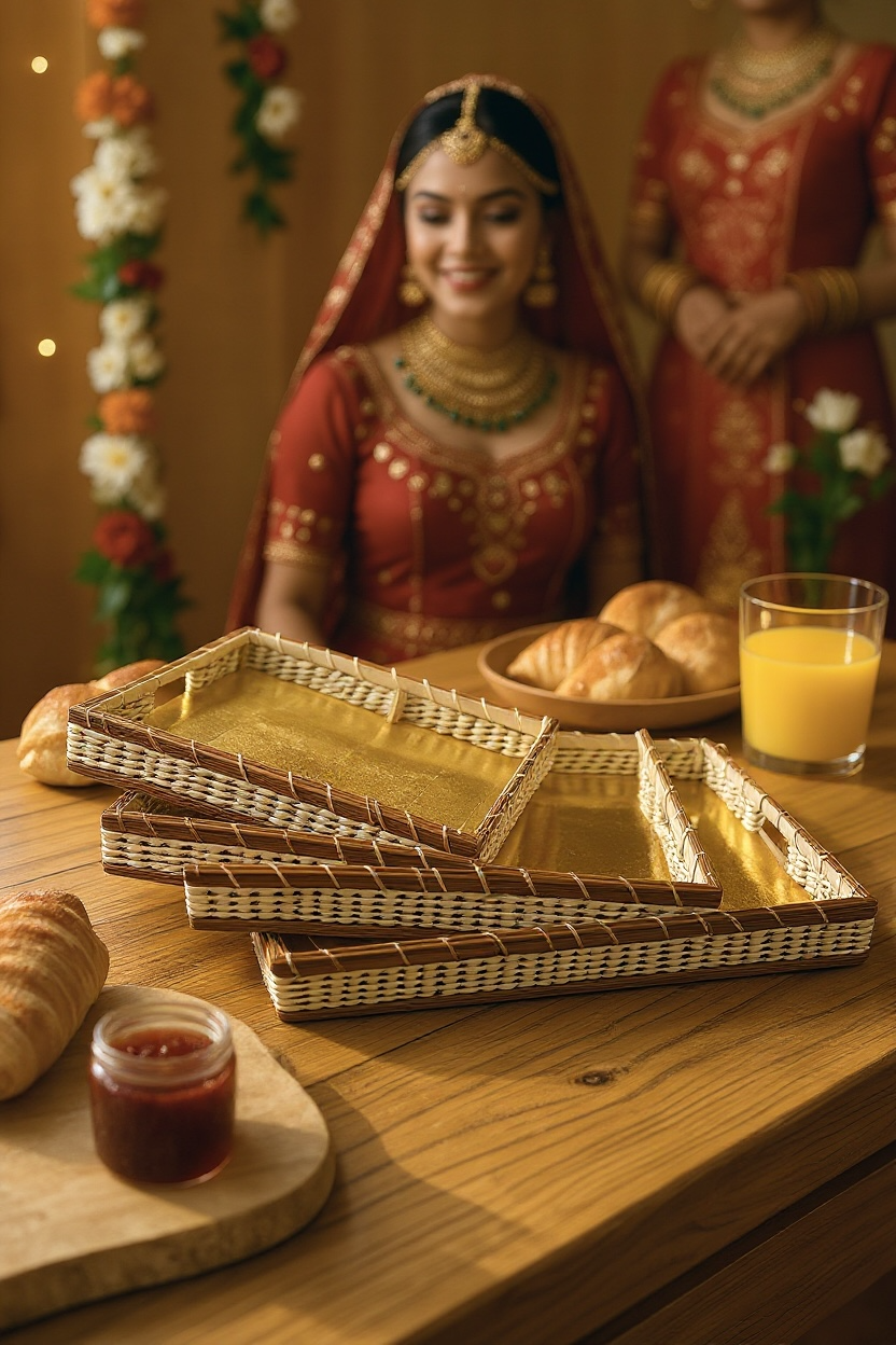 UK Based - Baskets - Hampers - Mehndi - Dholki (Set of 4 Hampers)