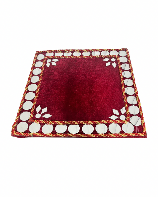 UK Based - 18" Square Mehndi Thaal - Ideal for Mehndi and Dholki nights