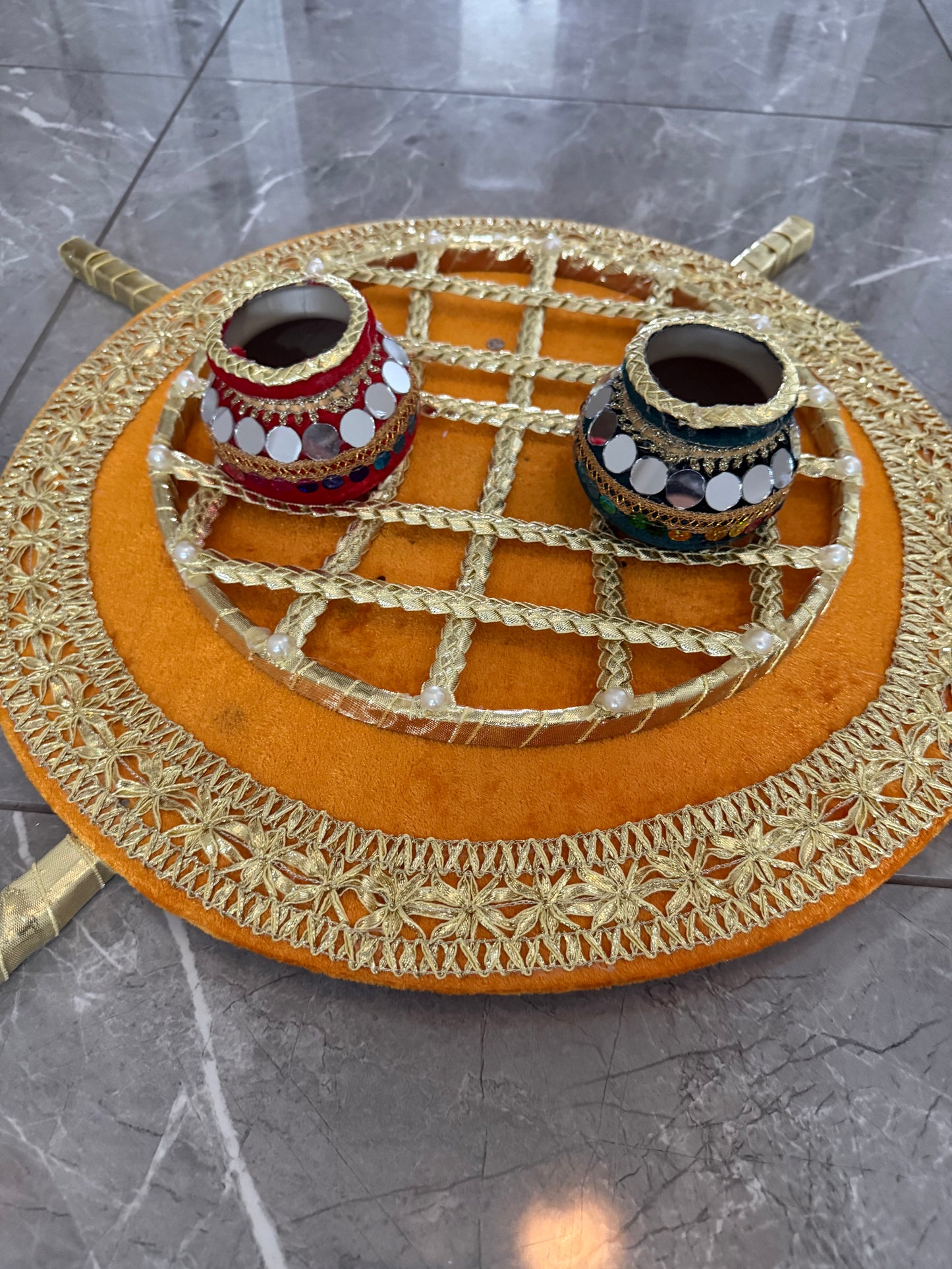UK Based - 13 inch Jaal Plates - Perfect for adding creativity to Mehndi Thaals
