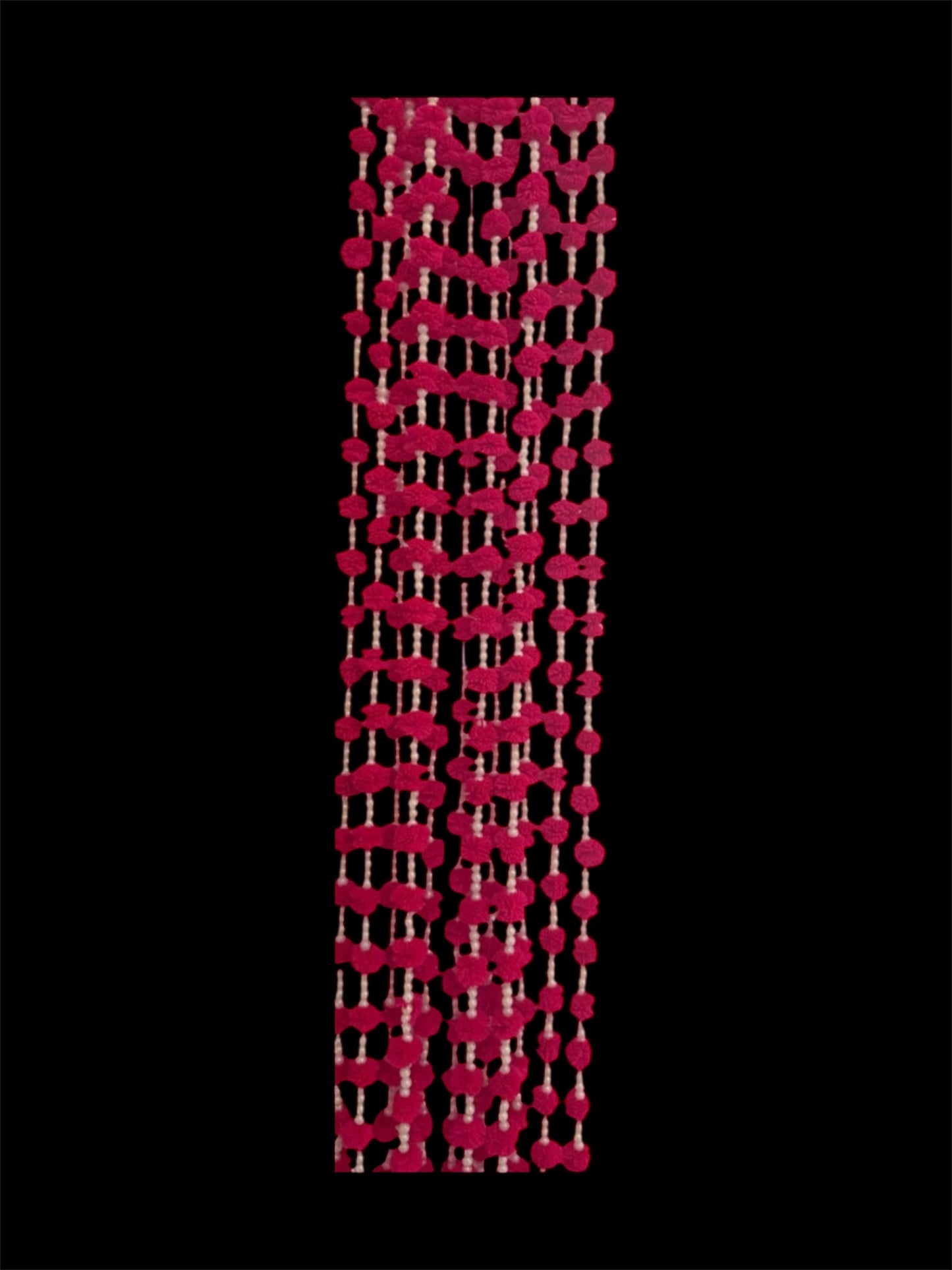 UK Based - Garlands/Ladiyan in Pink with white beads - making your mehndi and dholki special