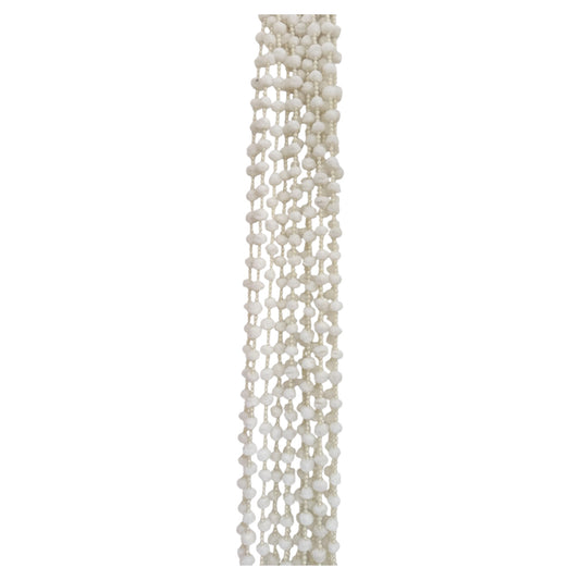 UK Based - Garlands/Ladiyan in White with white beads - making your mehndi and dholki special