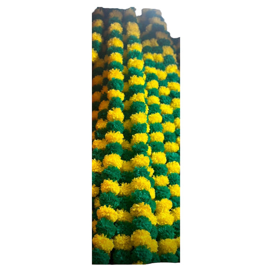 UK Based - Garlands/Ladiyan in Green and Yellow- making your mehndi and dholki special