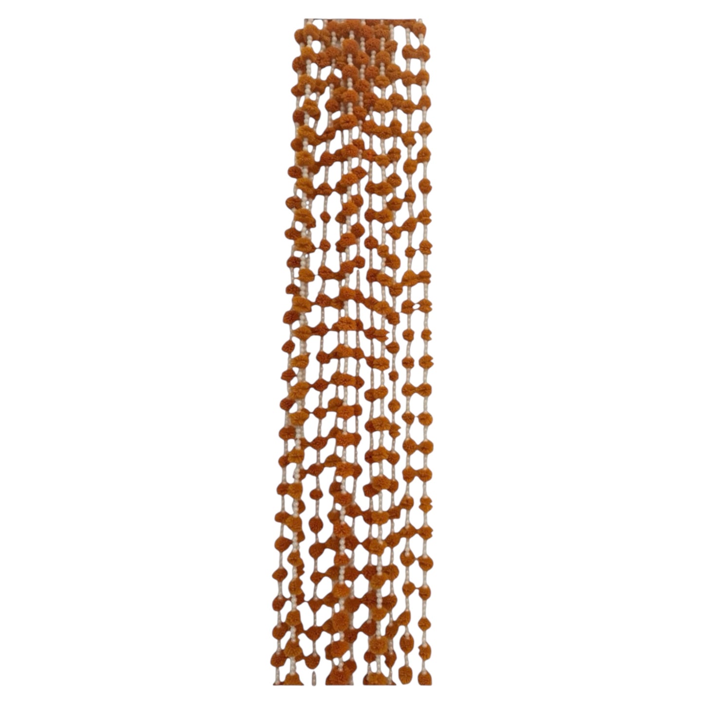UK Based - Garlands/Ladiyan in Orange with white beads - making your mehndi and dholki special