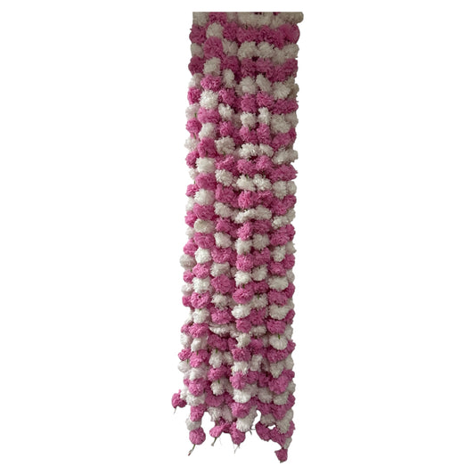 UK Based - Garlands/Ladiyan in Pink and White - making your mehndi and dholki special