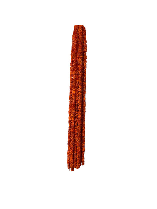 UK Based - 5ft Foam Floral Garlands (Pack of 12) (Orange)