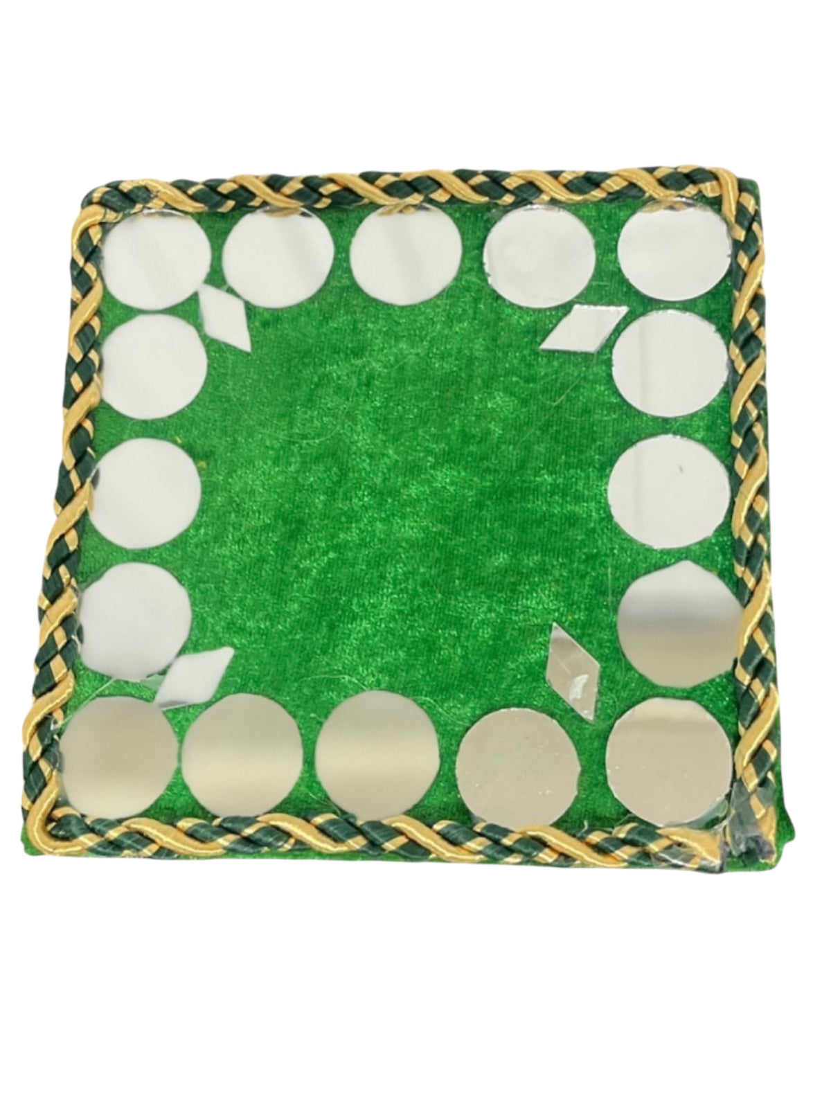 UK Based - 7" Square Decorated Mehndi Plates - Ideal for small hands or stage decorations