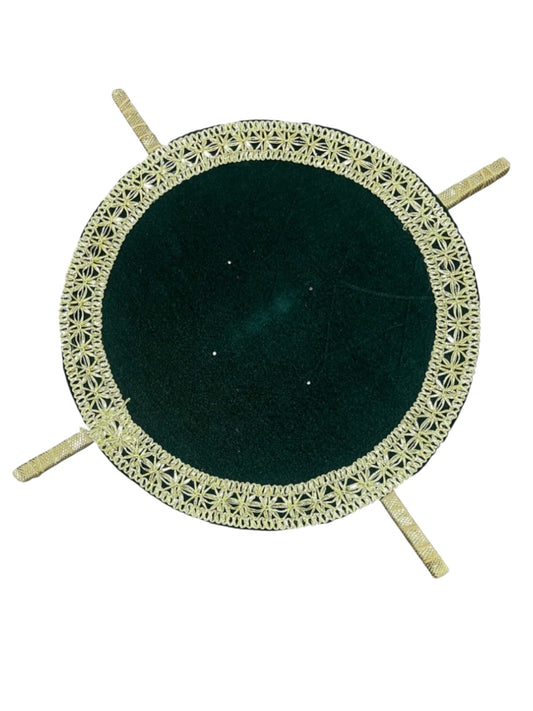 UK Based - 18" Round Mehndi Thaal Medium with holding sticks